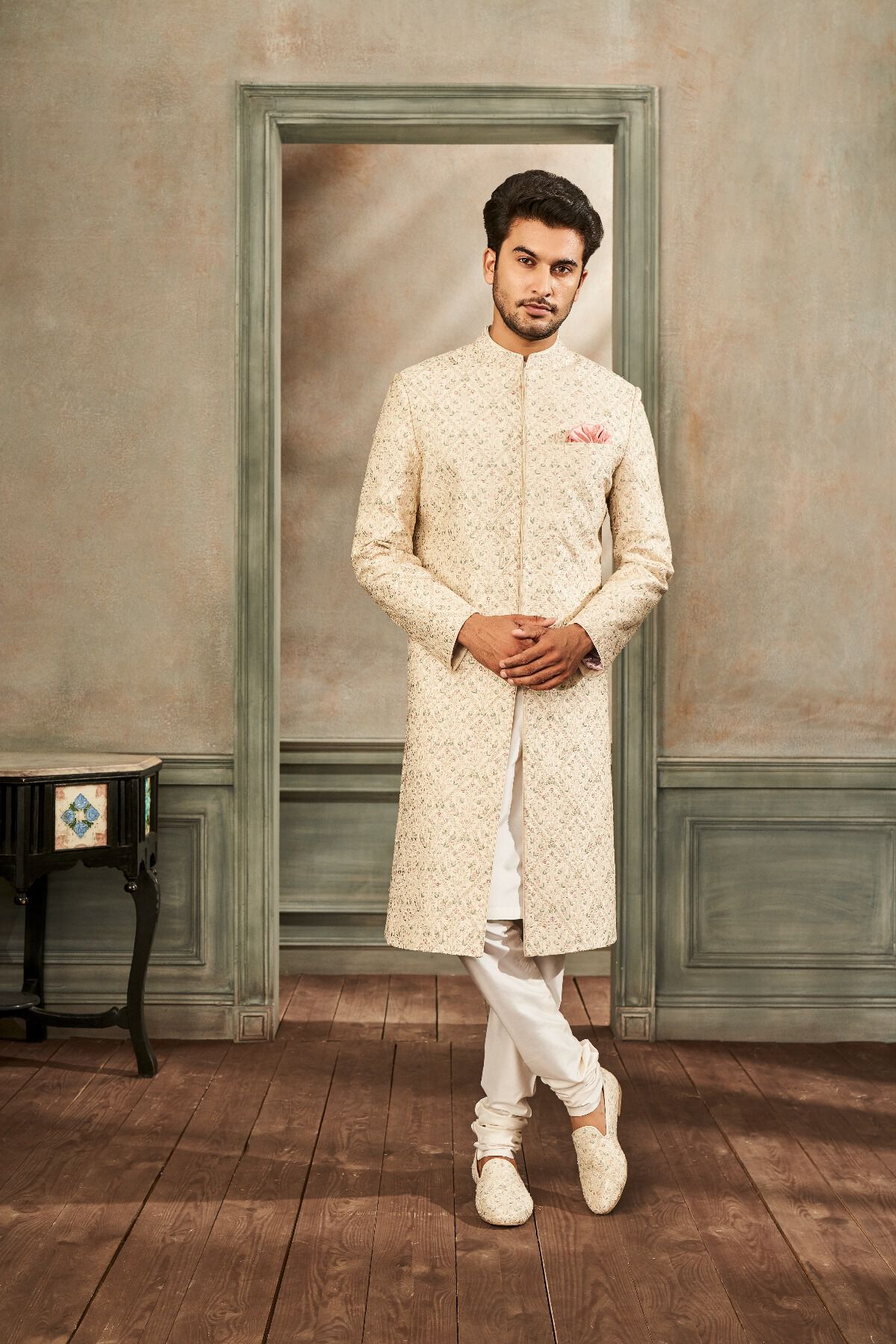 1 - Kunsh Sherwani &ndash; Ivory, image 1