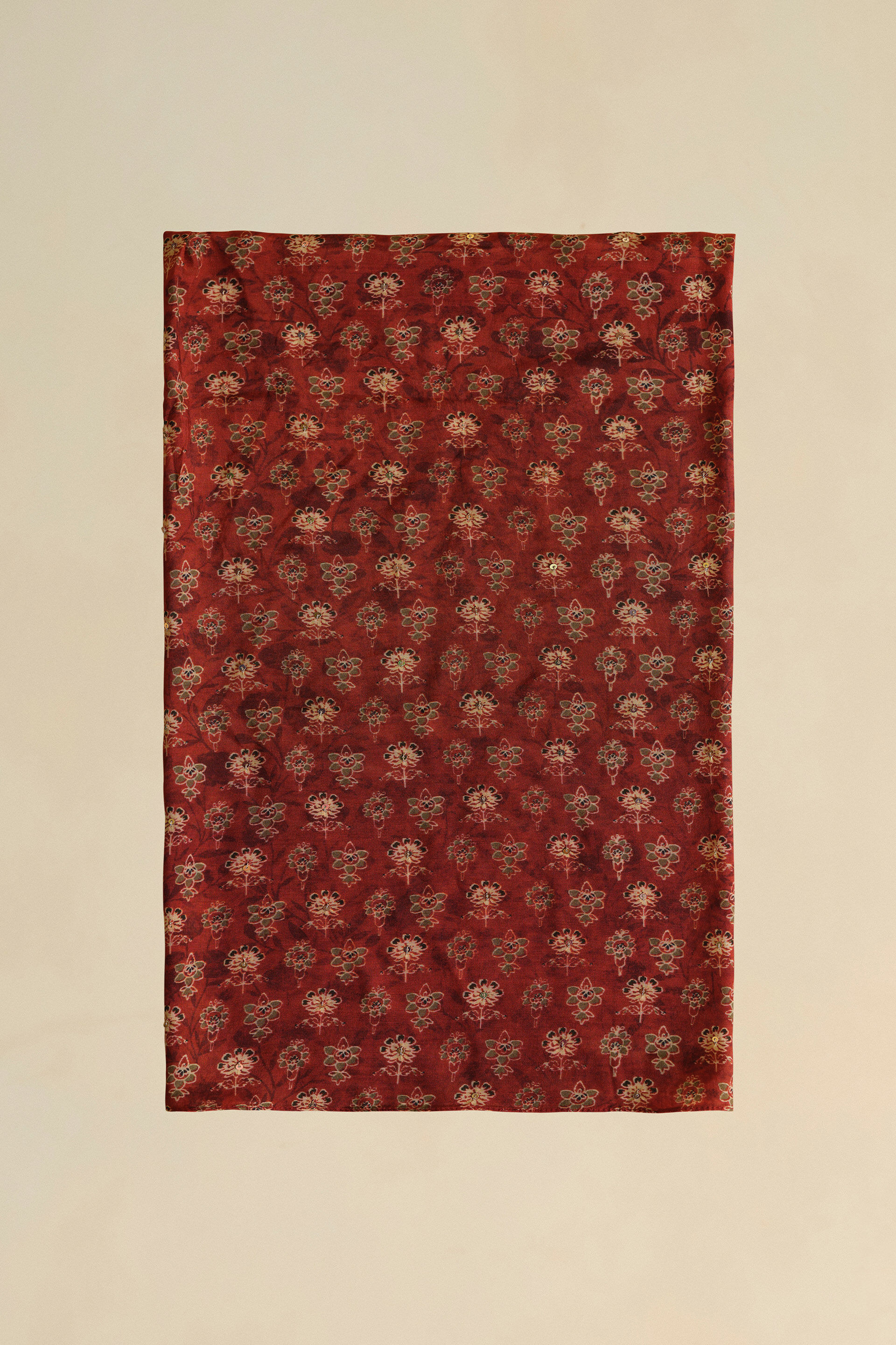 Apramiti Sequin Saree, Red, image 6