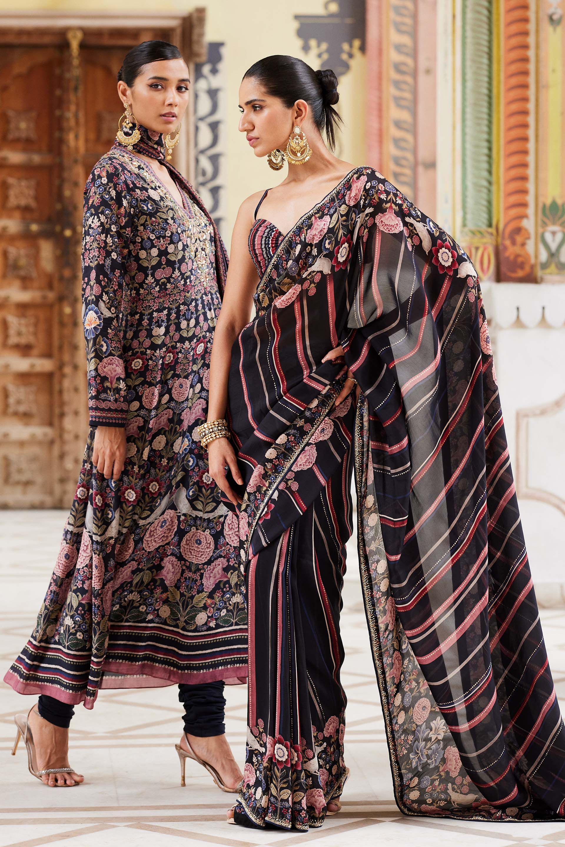 Ezha Saree - Black, Black, image 9