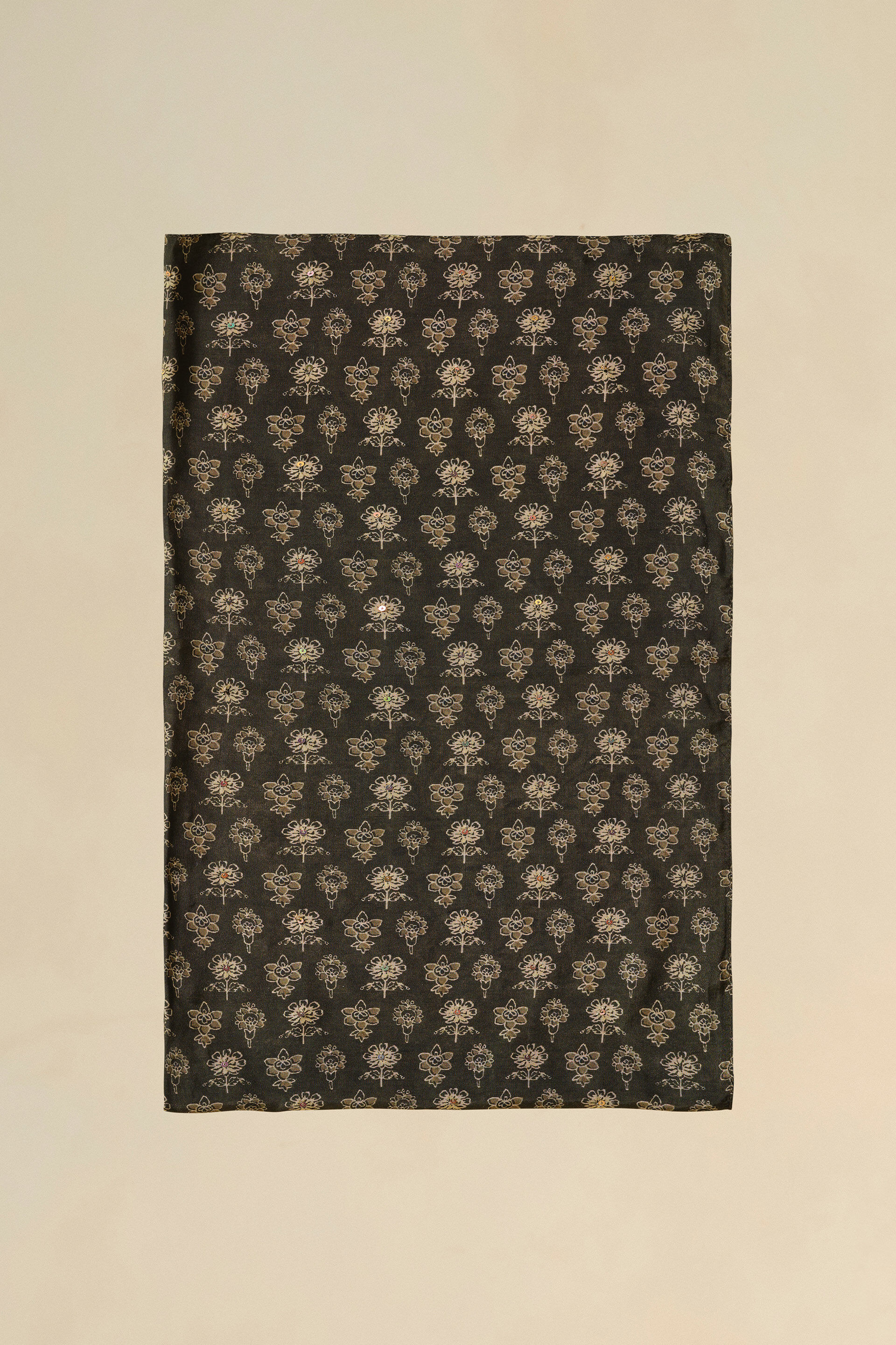 Apramiti Sequin Saree, Green, image 7