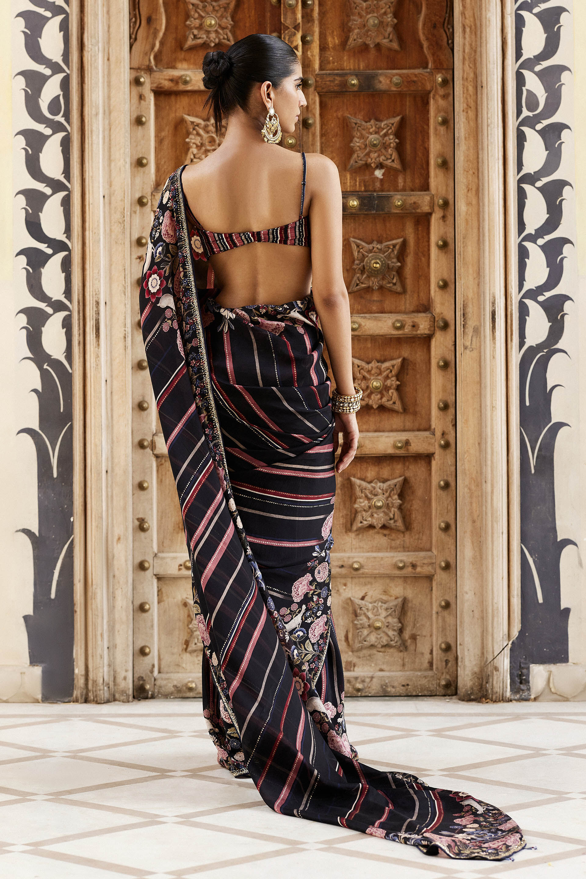 Ezha Saree - Black, Black, image 5