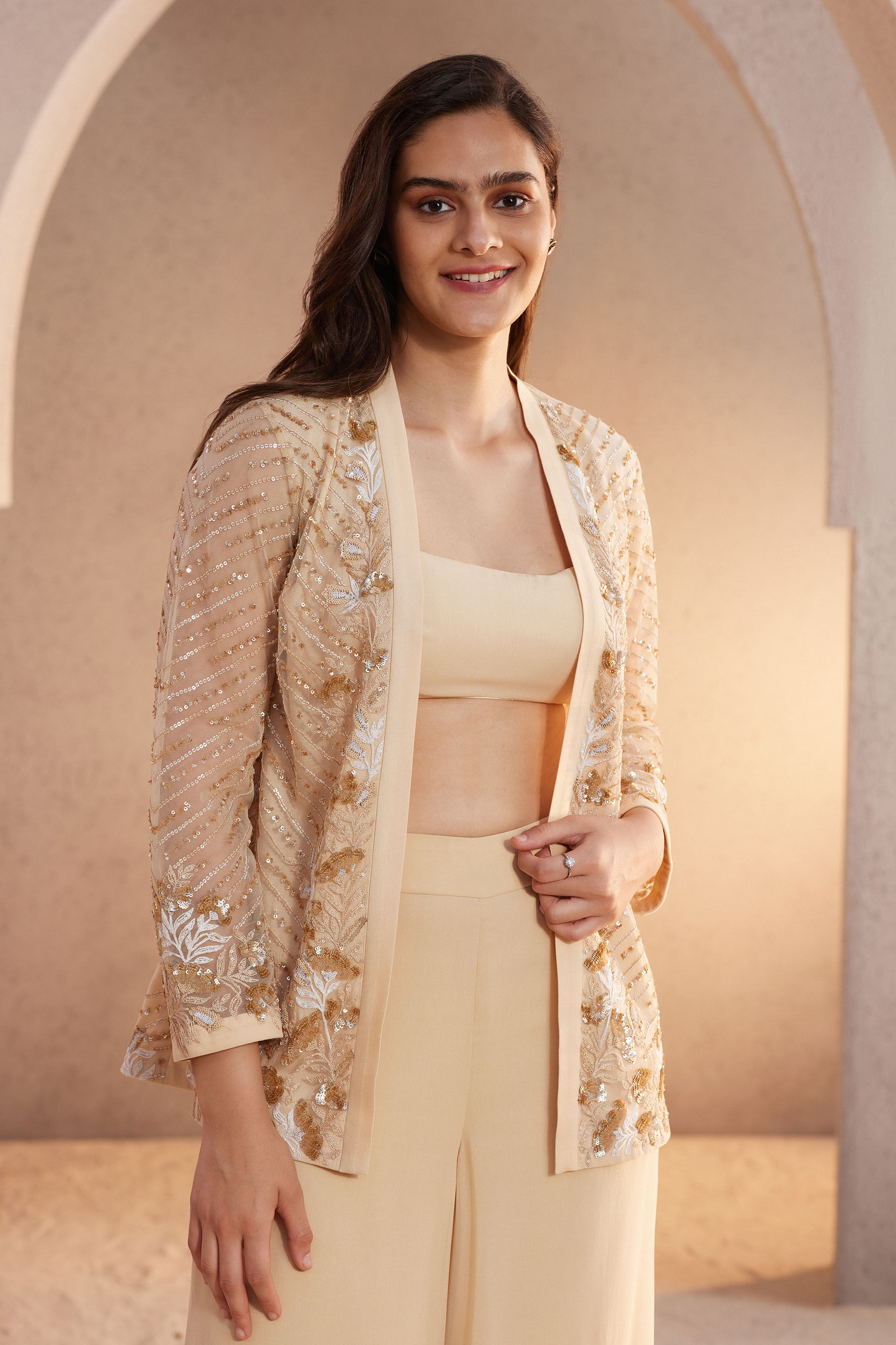 Sand Dunes Pant Set - Nude, Nude, image 4