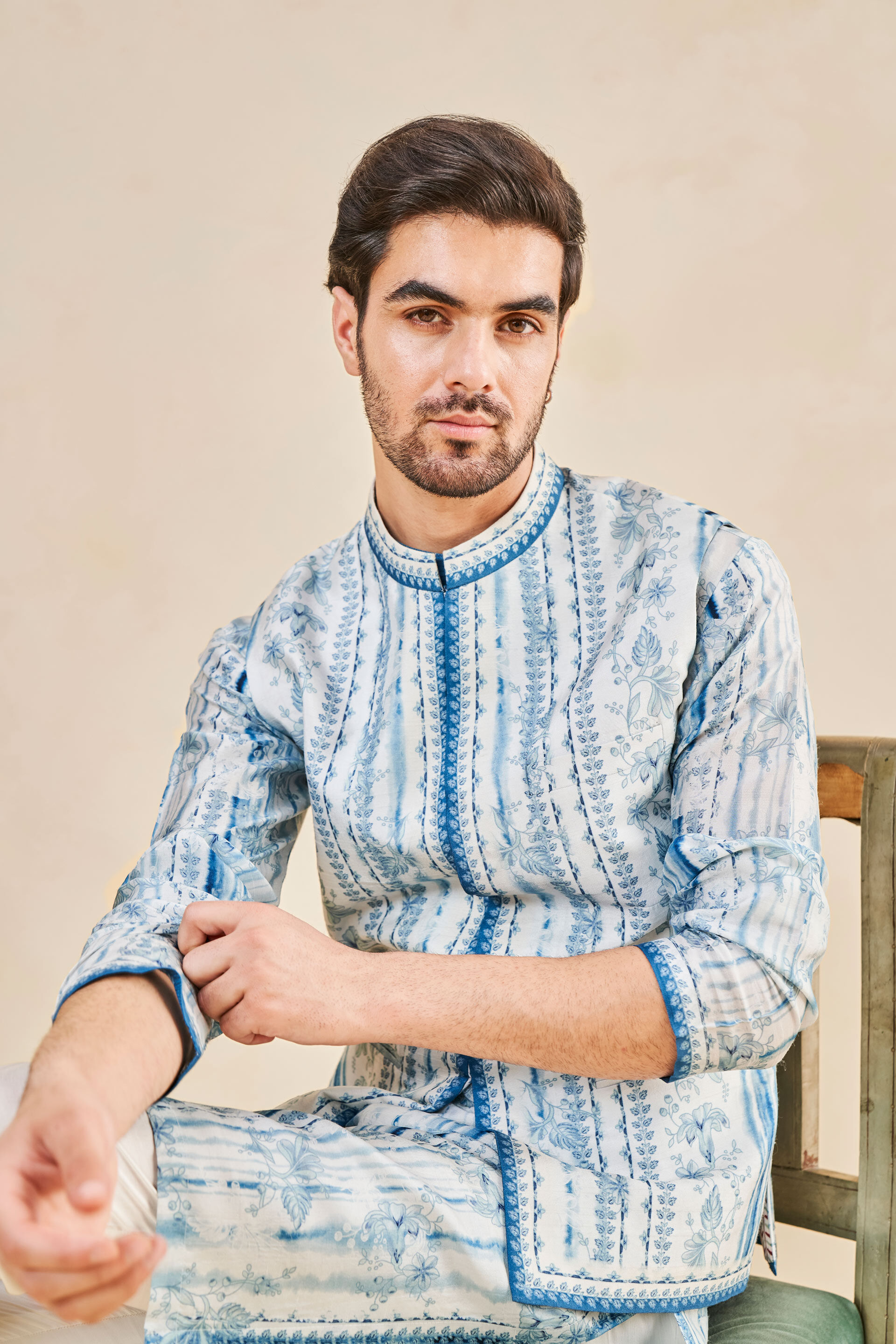 Blue nehru jacket online