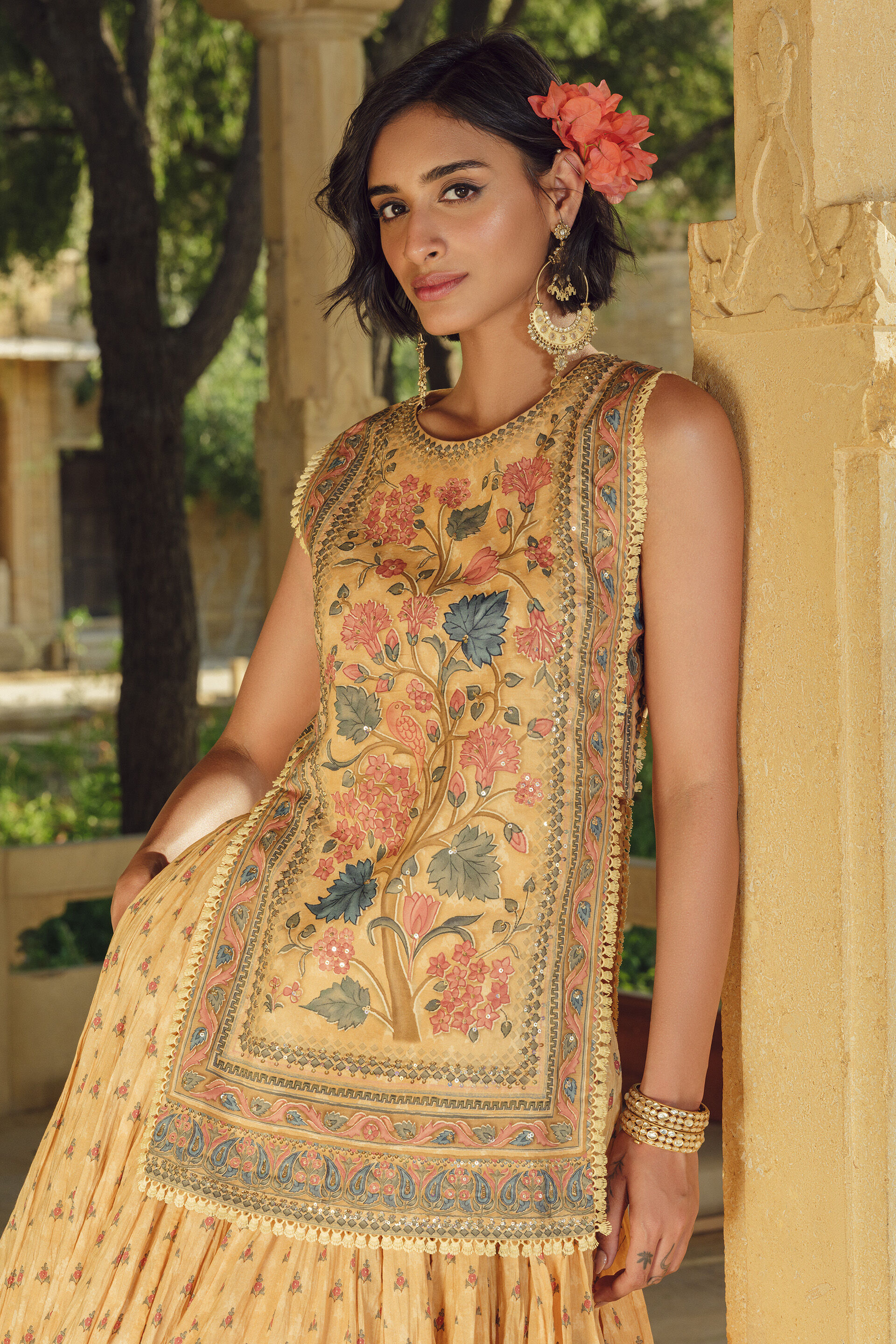 Azza Skirt Set - Yellow, Yellow, image 6