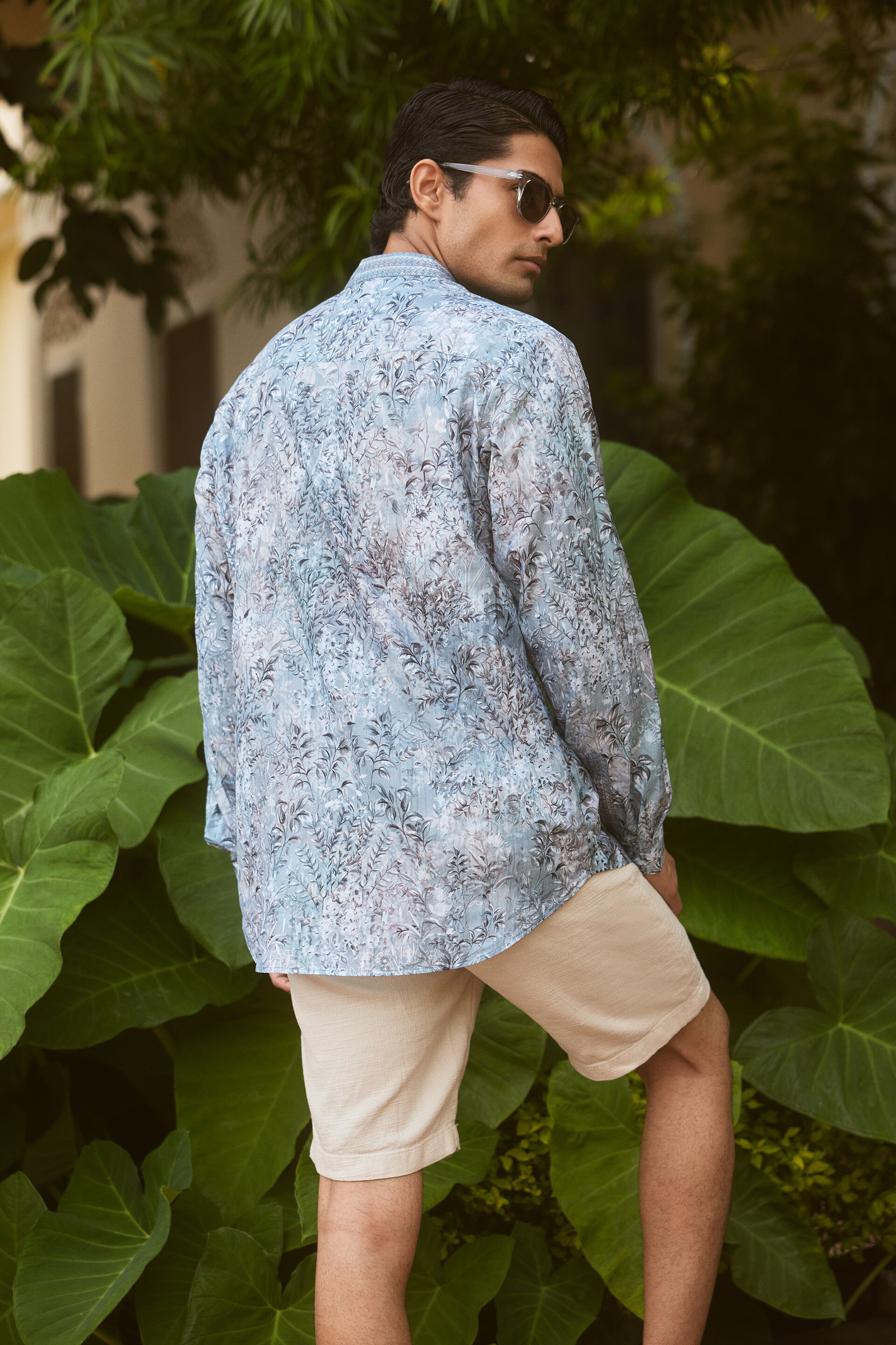 Aruhan Silk Shirt - Blue