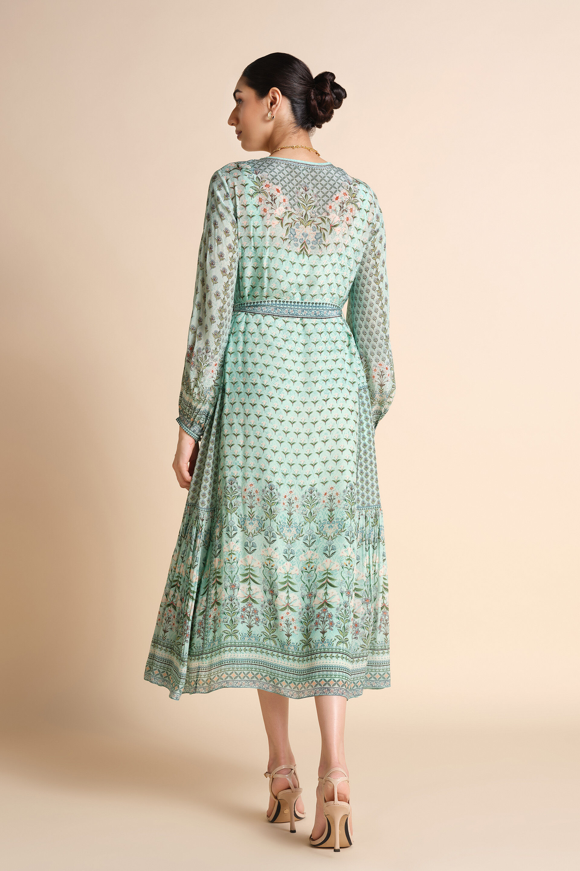 Tacoma Dress - Aqua, Aqua, image 2