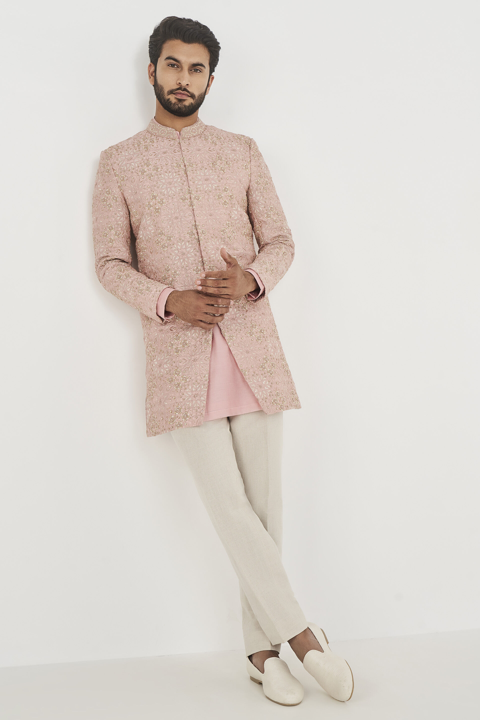 Anishk Sherwani - Pink, Pink, image 4