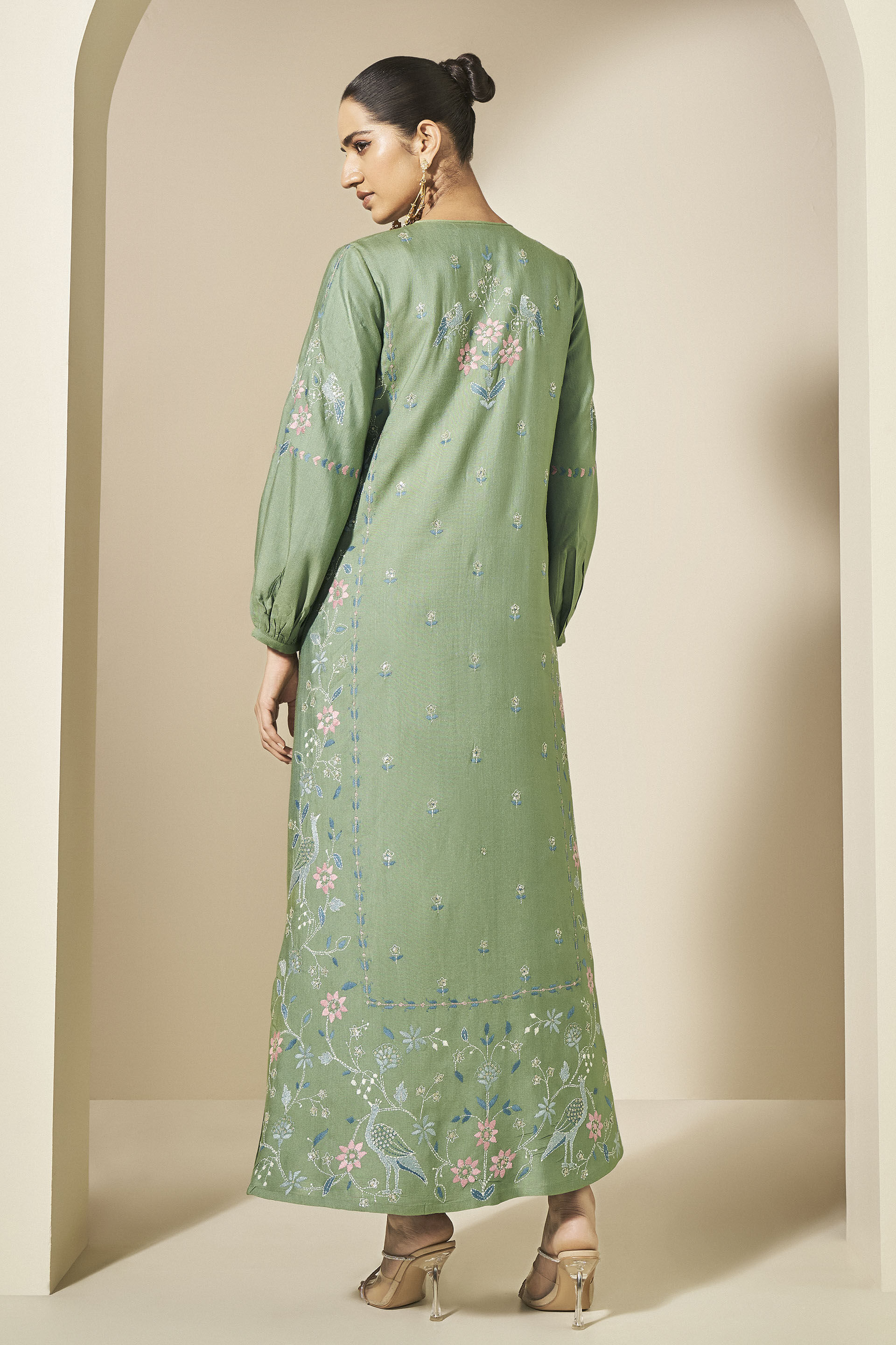 Cyrene Kaftan - Sage, Sage, image 3