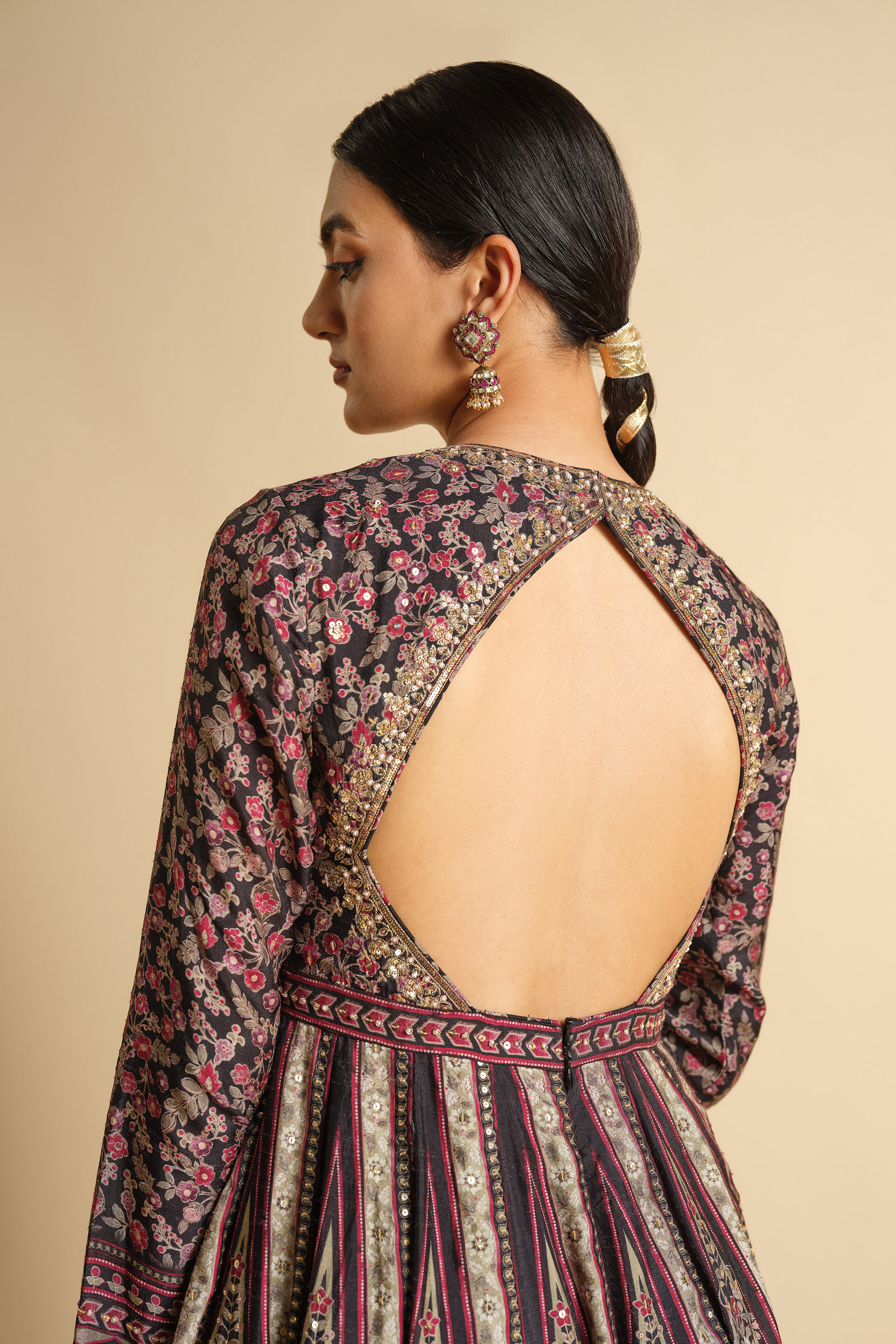 Maurima Anarkali Set - Black, Black, image 5